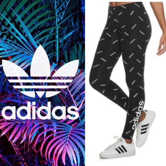 adidas allover print leggings